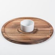 Large Chip n Dip with Ceramic Bowl by Kalmar Home - product image 2 for Resin Society