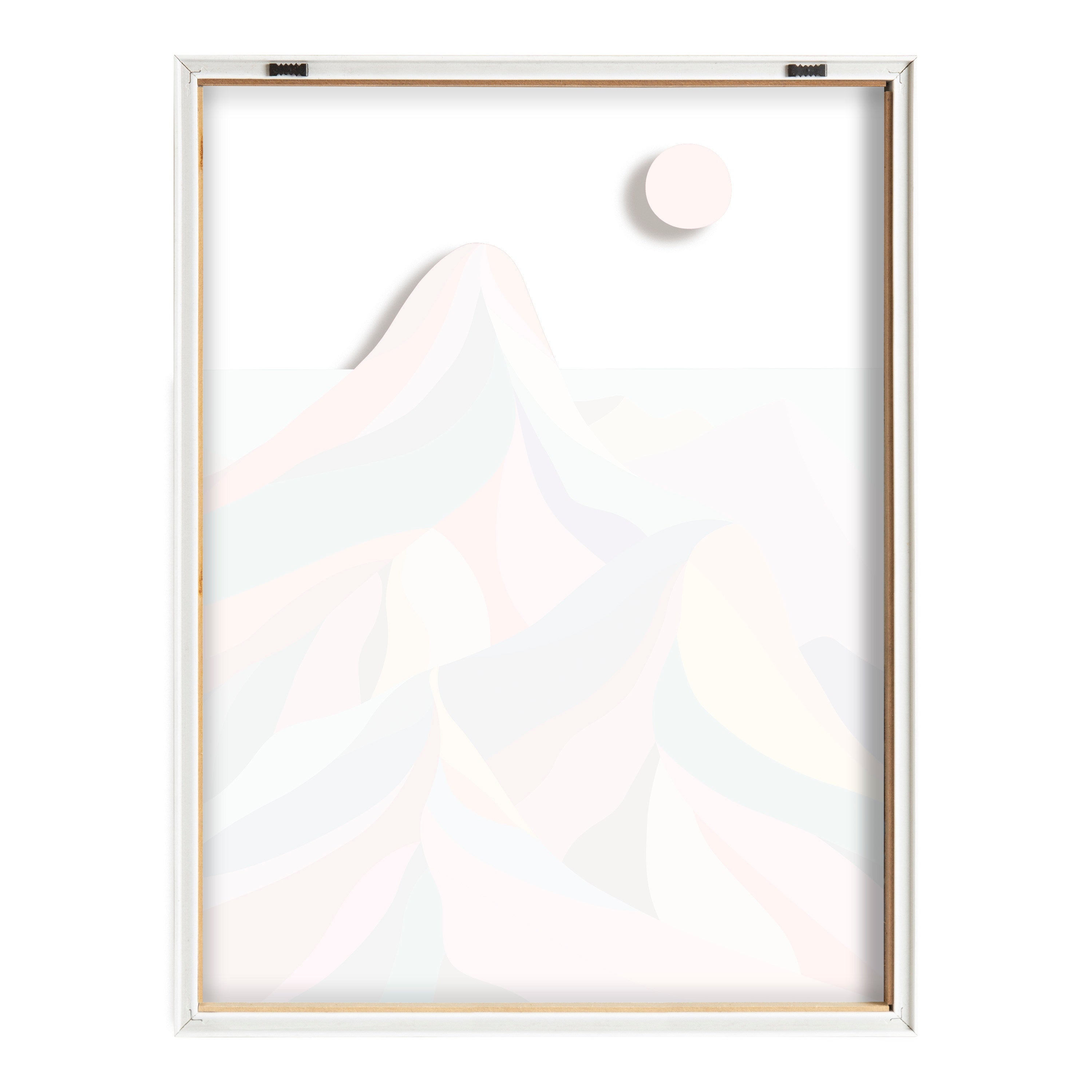 Blake MCM Mountains Framed Printed Glass by Rachel Lee of My Dream Wall by kateandlaurel - product image 4 for Resin Society