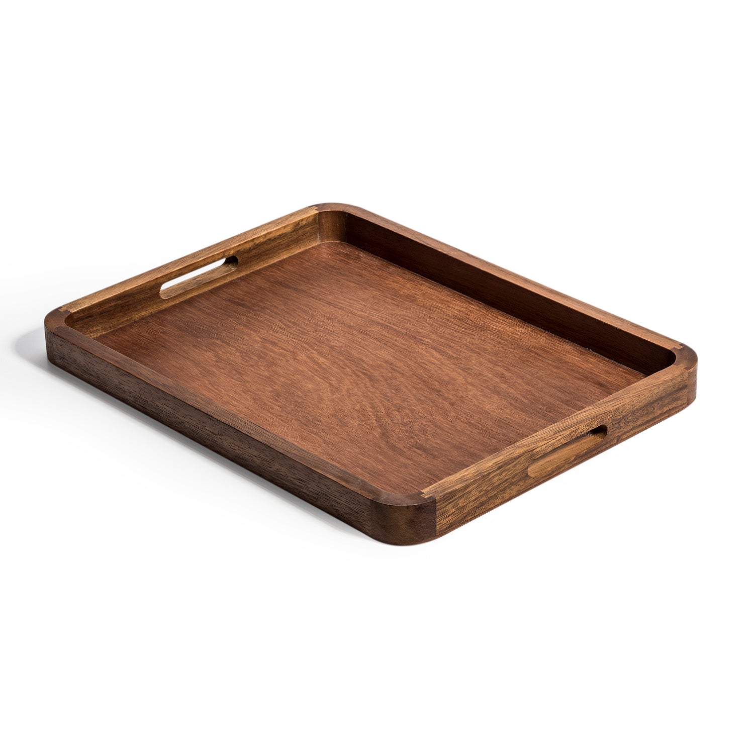 Solid Acacia Wood Serving Tray by Kalmar Home - main product image for Resin Society