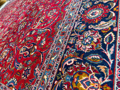 Incredible Persian Kashan All Over Wool Rug 10’2” x 14’ by Rugistan - product image 7 for Resin Society