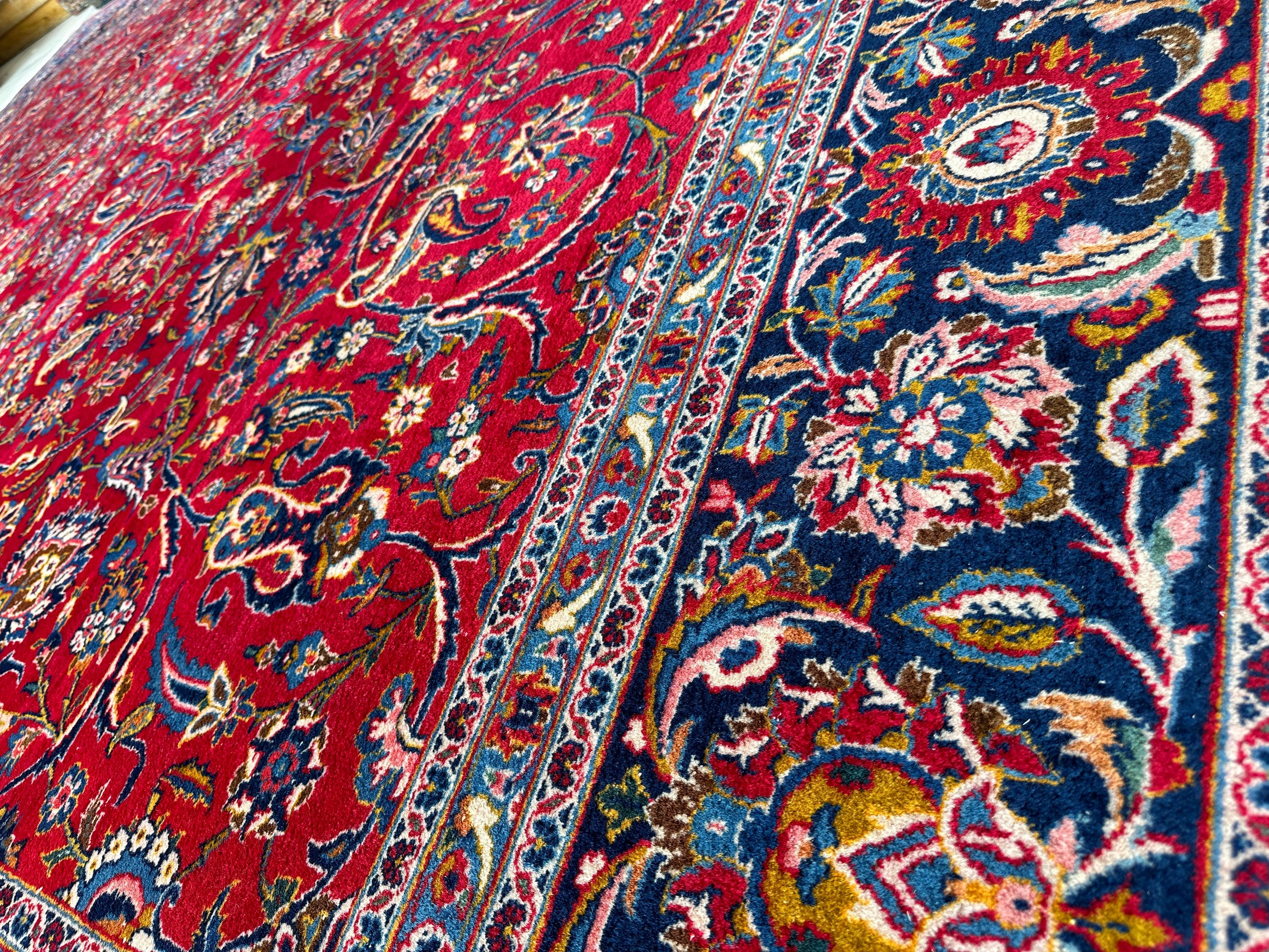 Incredible Persian Kashan All Over Wool Rug 10’2” x 14’ by Rugistan - product image 7 for Resin Society