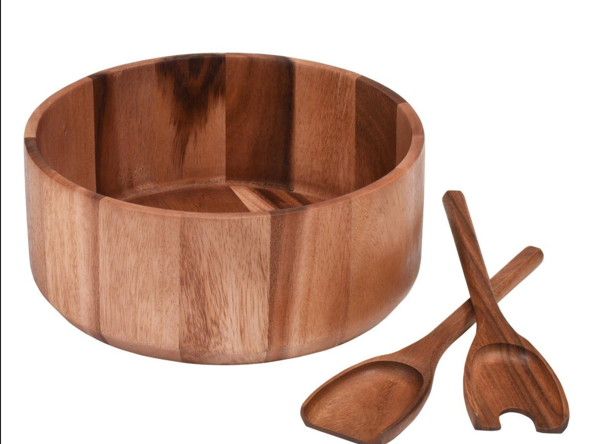 Extra Large Salad Bowl with Servers - 327C3 by Kalmar Home - product image 2 for Resin Society