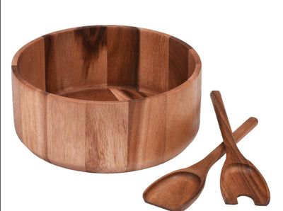Extra Large Salad Bowl with Servers - 327C3 by Kalmar Home - product image 2 for Resin Society