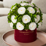 Classic Bordeaux Suede Box by The Million Roses - product image 5 for Resin Society