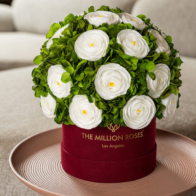 Classic Bordeaux Suede Box by The Million Roses - product image 5 for Resin Society