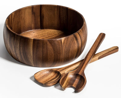 Large Salad Bowl with Servers - 332B3 by Kalmar Home - main product image for Resin Society