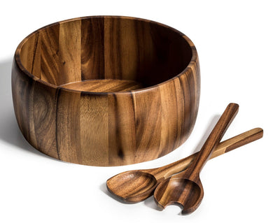 Extra Large Salad Bowl with Servers - 332C3 by Kalmar Home - main product image for Resin Society