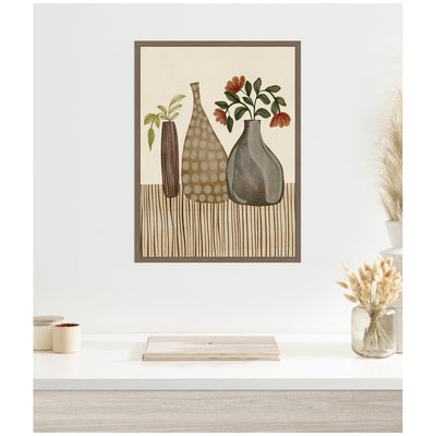 Rustic Stilllife l by Nikita Jariwala Framed Canvas Wall Art Print