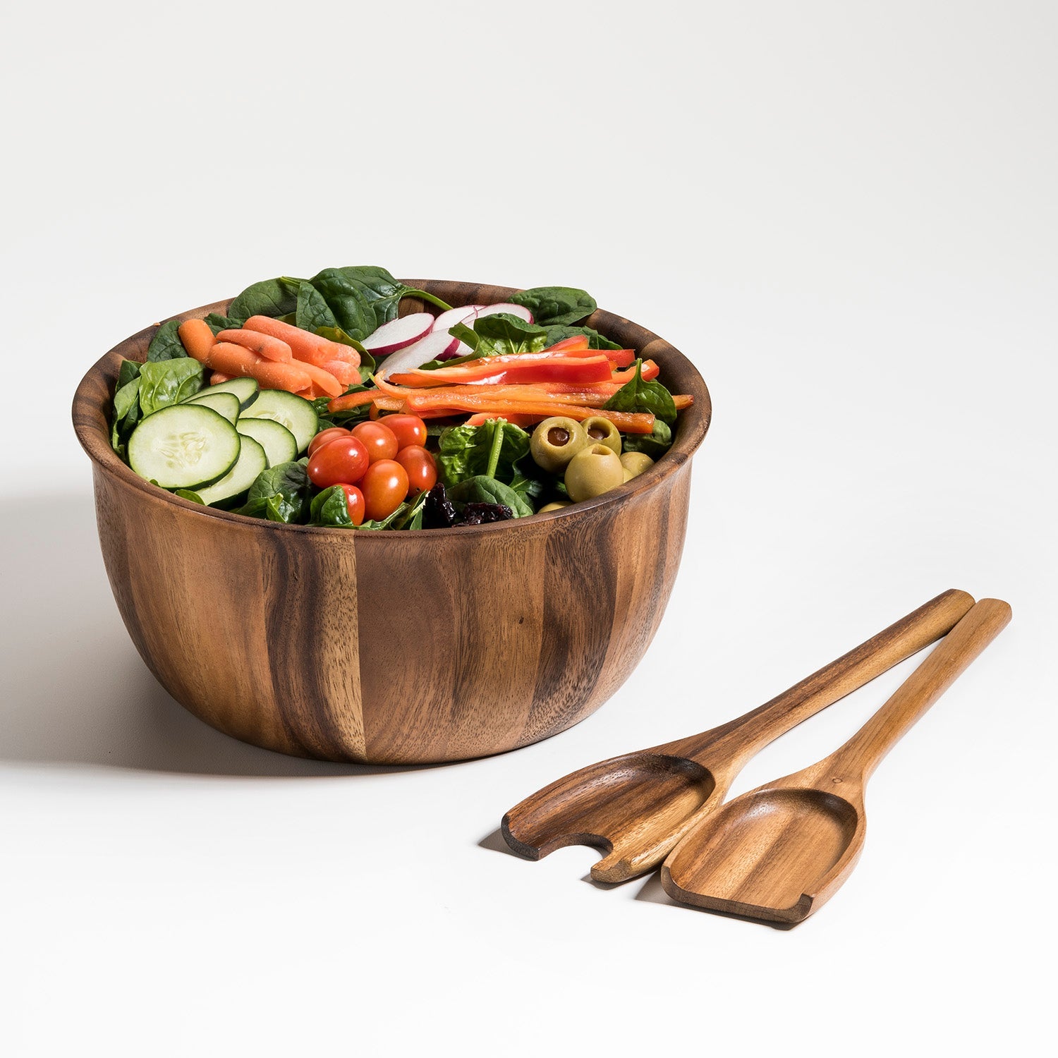 Large Salad Bowl with Servers - 335B3 by Kalmar Home - product image 2 for Resin Society
