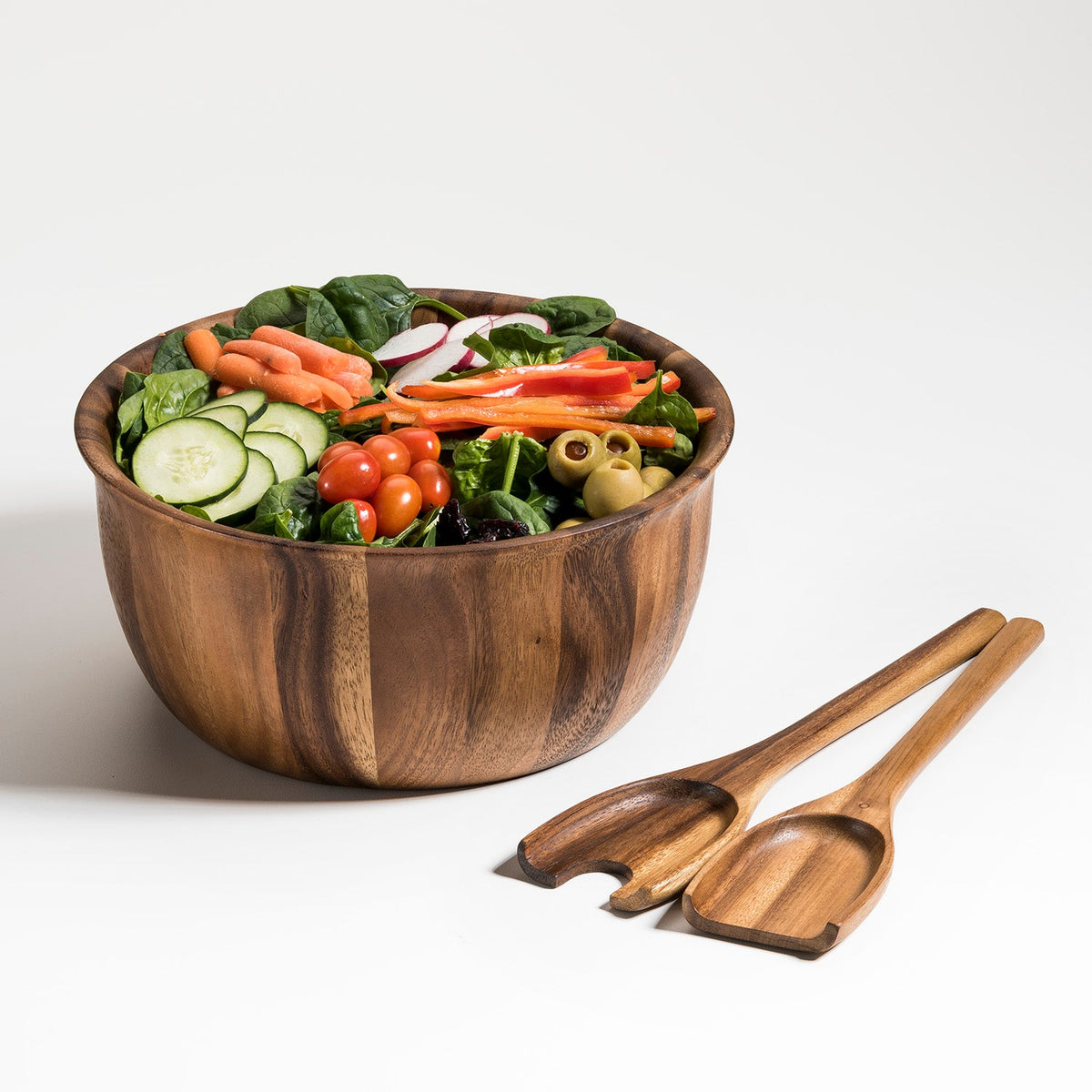 Large Salad Bowl with Servers - 335B3 by Kalmar Home - product image 2 for Resin Society