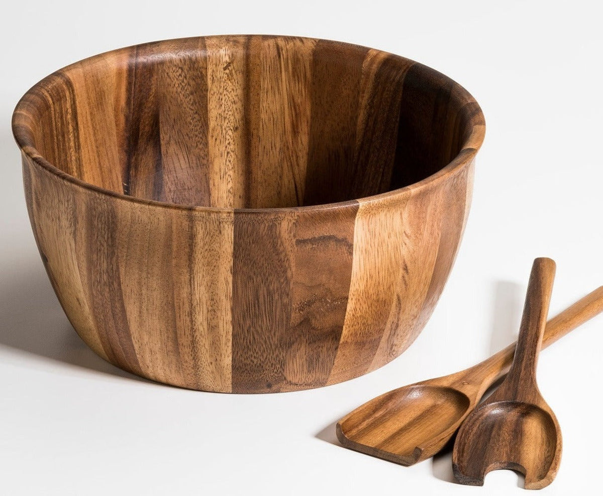 Extra Large Salad Bowl with Servers - 335C3 by Kalmar Home - product image 2 for Resin Society