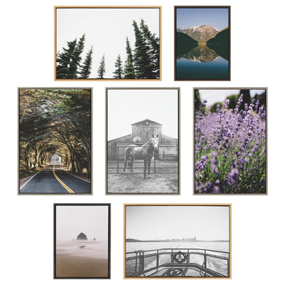 Sylvie Evergreens Framed Canvas by Patricia Hasz