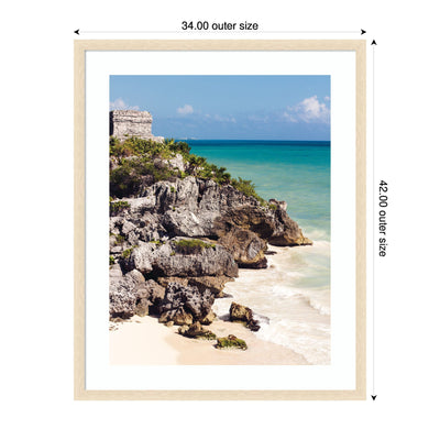 Framed Art Tulum Ruins Mexico Seascape by Stephanie Klatt