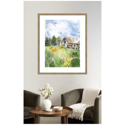 Framed Art Vermont Barn in Summer by Patricia Shaw