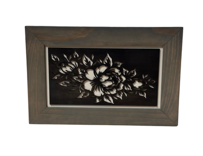 Peony (Gray) Gun Safe - Wall Mounted Decorative Secure Gun Cabinet by Bellewood Designs - product image 2 for Resin Society