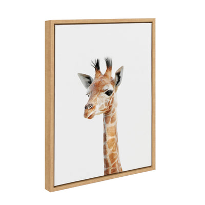 Sylvie Baby Giraffe Framed Canvas by Amy Peterson by kateandlaurel - product image 11 for Resin Society