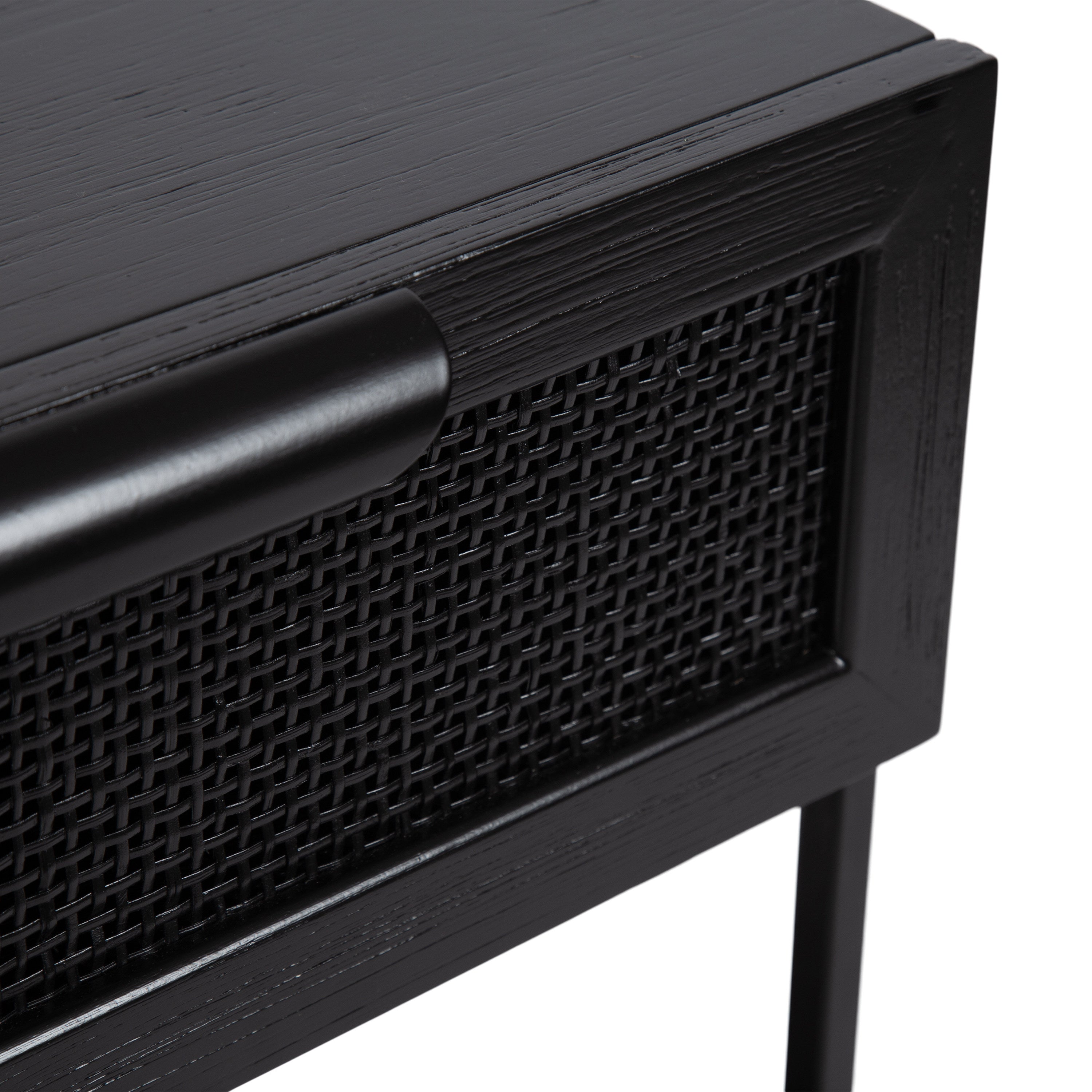 Ori Wood and Cane Side Table