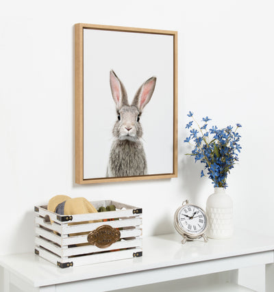 Sylvie Young Rabbit Framed Canvas by Amy Peterson Art Studio