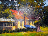 Thirty Four artwork, 12x16 painting on board by John Beard Collection