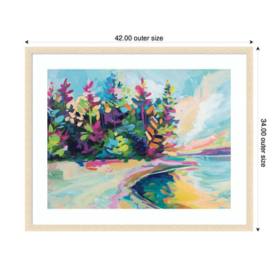 Framed Art Saturday In Door County by Rachel Christopoulous