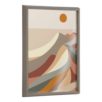 Blake MCM Mountains 1a Framed Printed Glass by kateandlaurel - main product image for Resin Society
