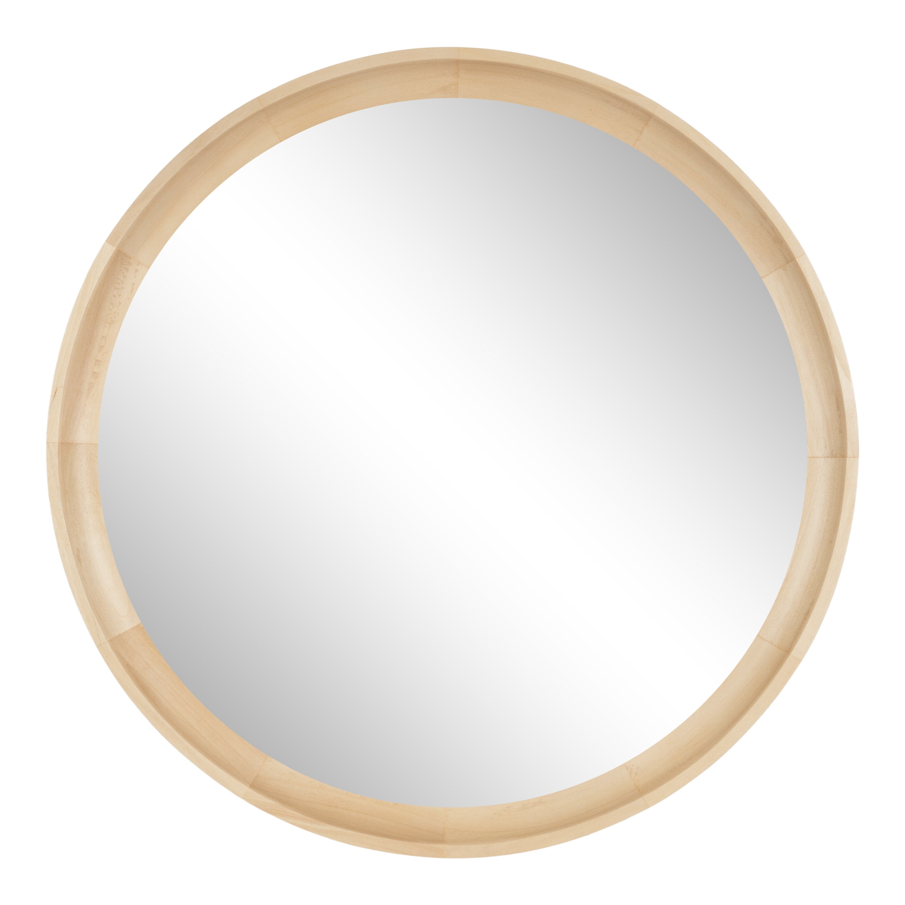 Hatherleigh Round Wood Wall Mirror