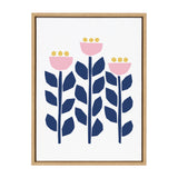 Sylvie Nordic Flowers Framed Canvas by kateandlaurel - product image 2 for Resin Society