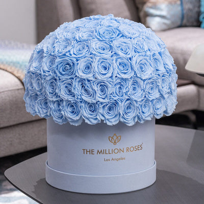 Supreme Light Blue Suede Superdome Box by The Million Roses - product image 5 for Resin Society