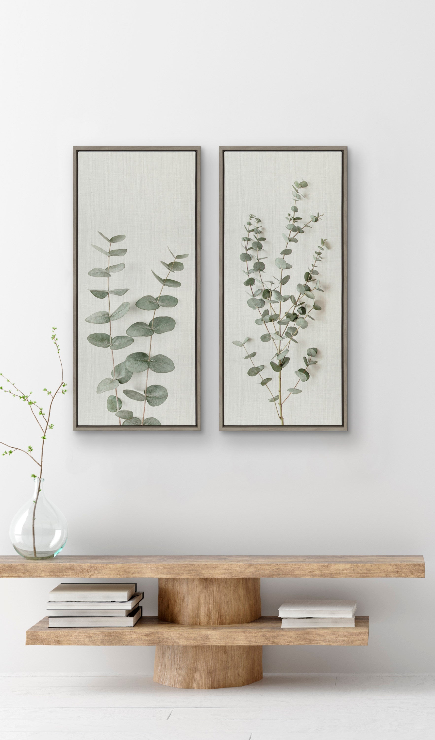 Sylvie Eucalyptus Botanical I Framed Canvas by The Creative Bunch Studio by kateandlaurel - product image 18 for Resin Society