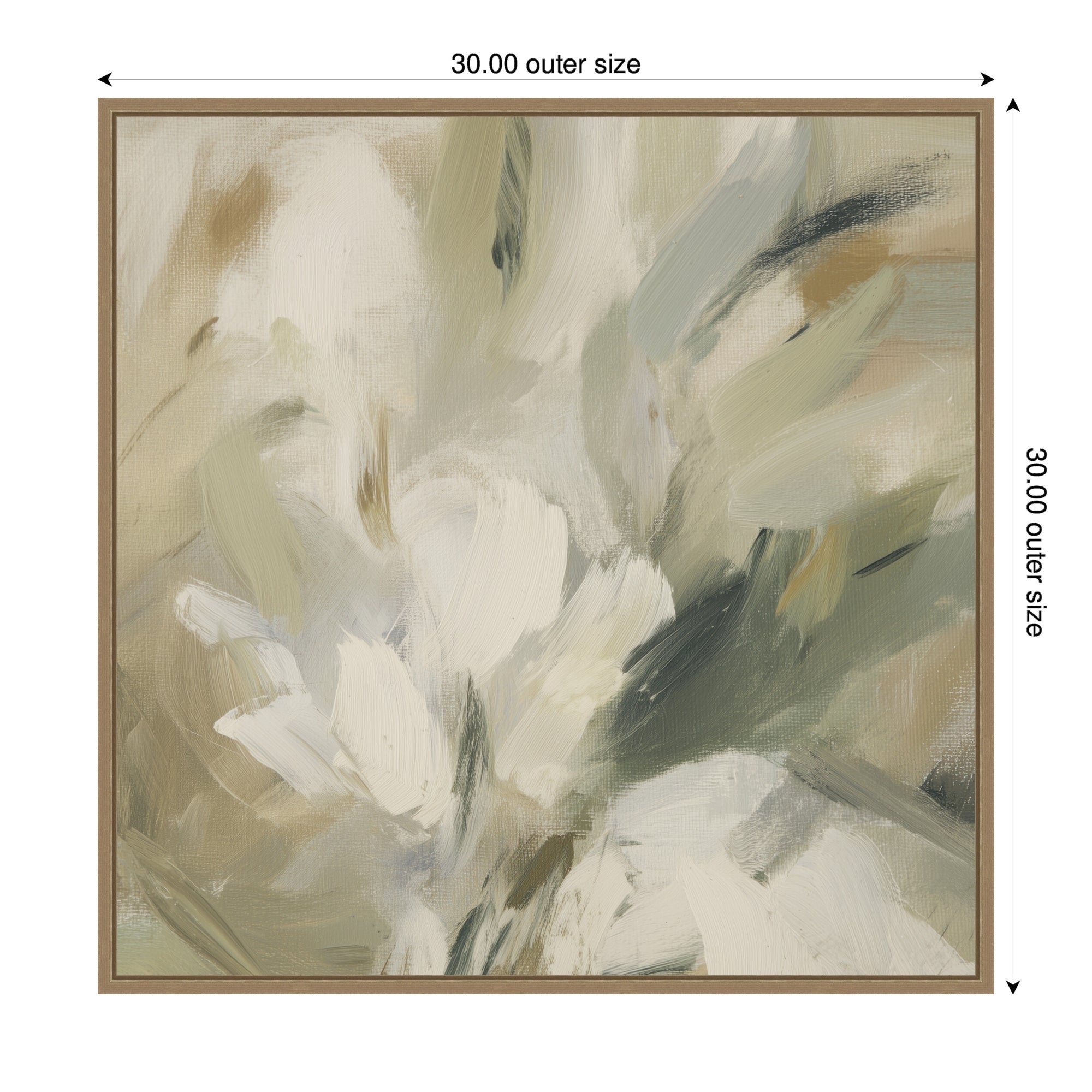Olive Bloom No.
1 by Amy Lighthall Framed Canvas Wall Art Print