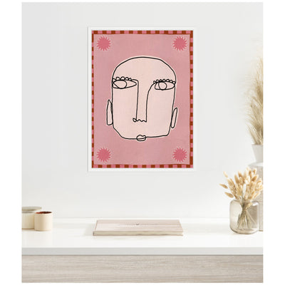 Sylvie Under The Sun 1 Framed Canvas by Shatha Al Dafai