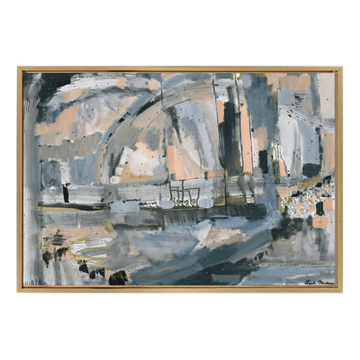 Sylvie Harbor Nights Framed Canvas by Leah Nadeau by kateandlaurel - product image 18 for Resin Society