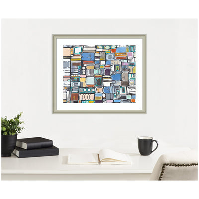 Framed Art Newsprint Horizontal by Leah Nadeau