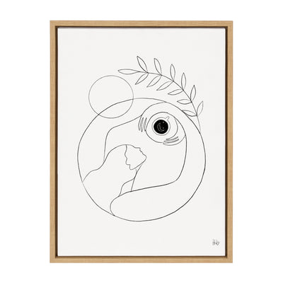 Sylvie Morning Coffee Hug Framed Canvas by kateandlaurel - product image 10 for Resin Society