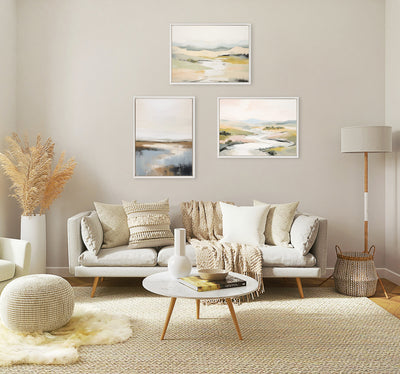 Sylvie Beaded Idyllic Retreat Framed Canvas by Amy Lighthall