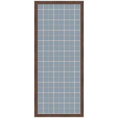 Framed Fabric Pinboard Light Blue Plaid Wall Organization