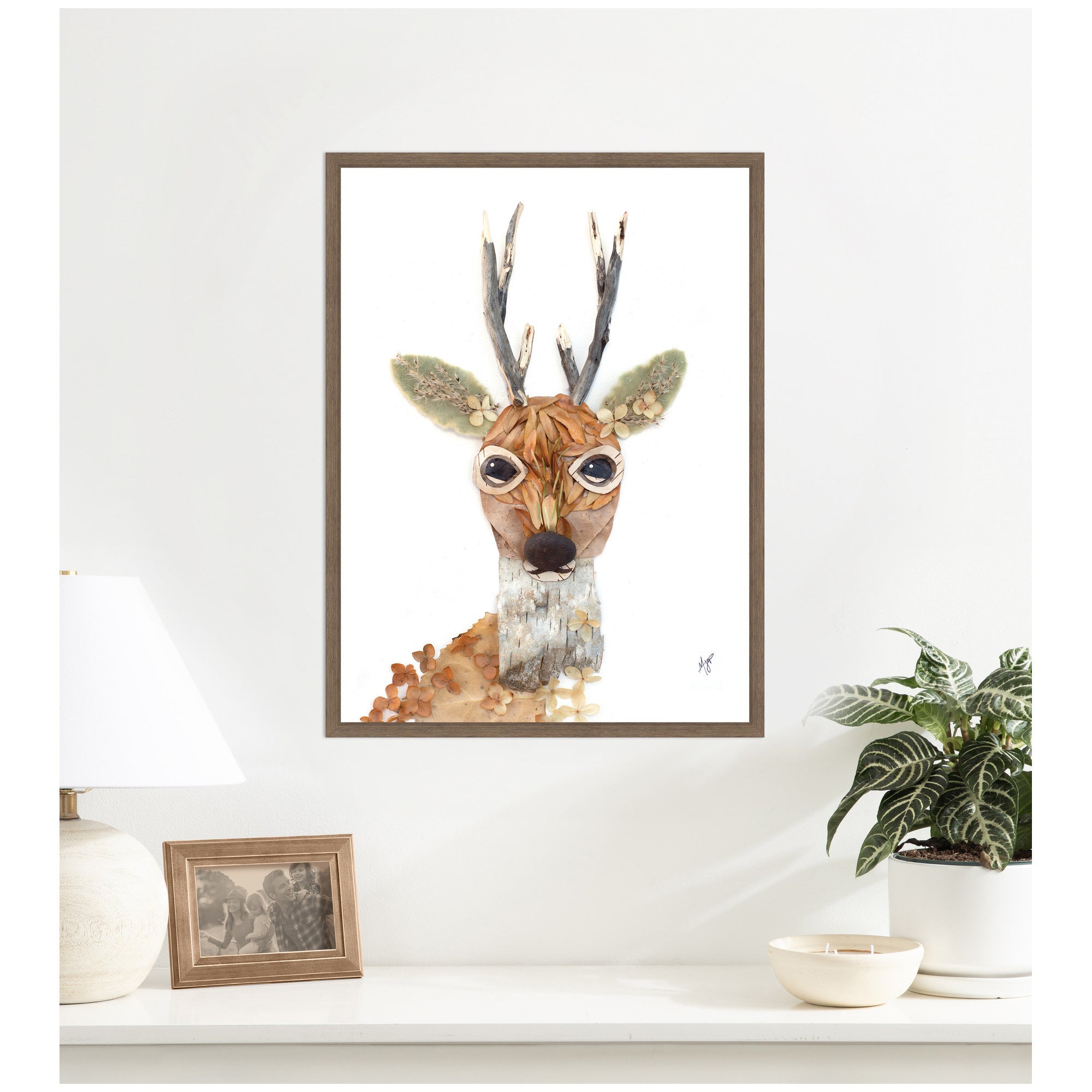 Buck by Madeline Jeppesen Framed Canvas Wall Art Print