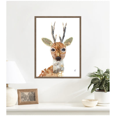 Buck by Madeline Jeppesen Framed Canvas Wall Art Print