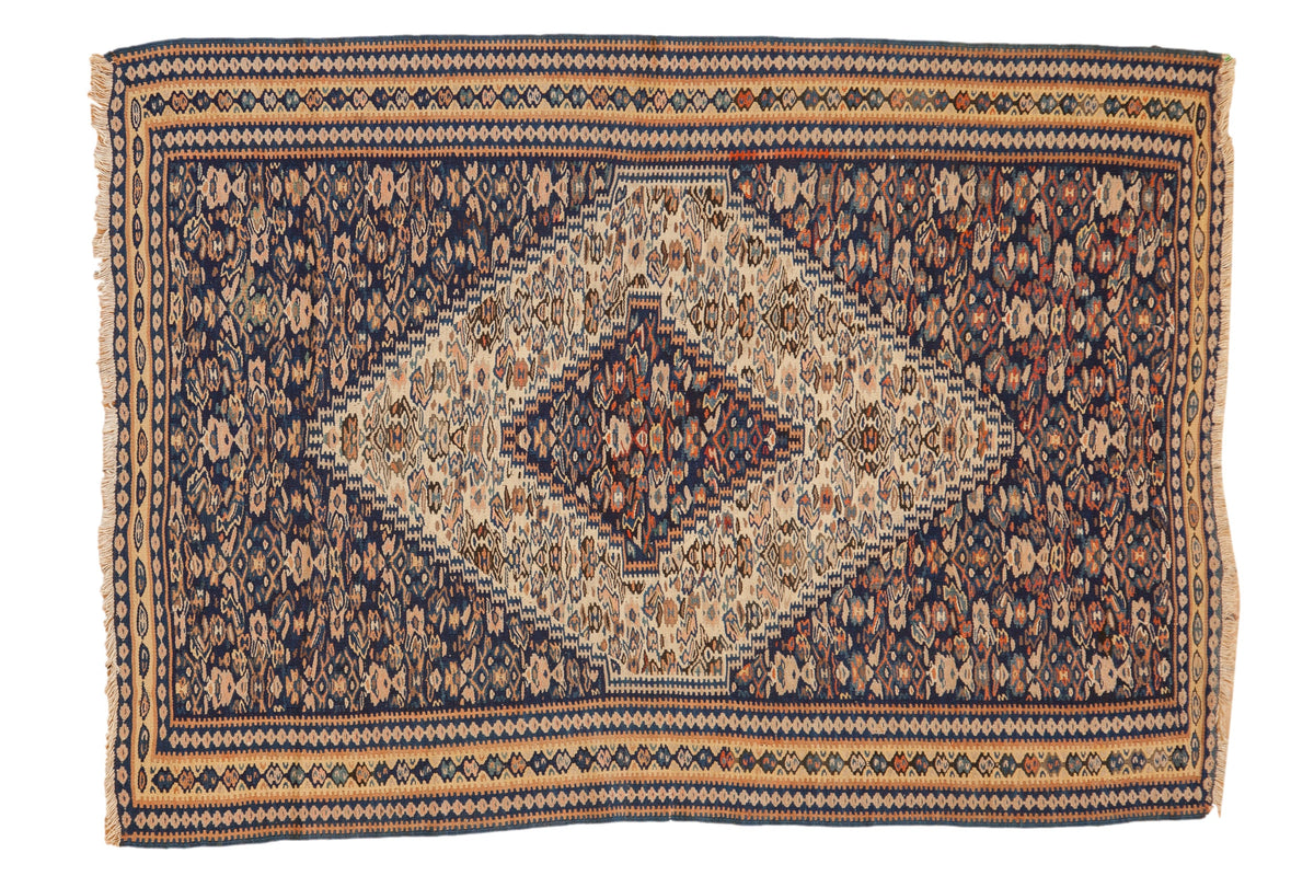 3.5x5 Antique Senneh Kilim Rug by Old New House® - main product image for Resin Society