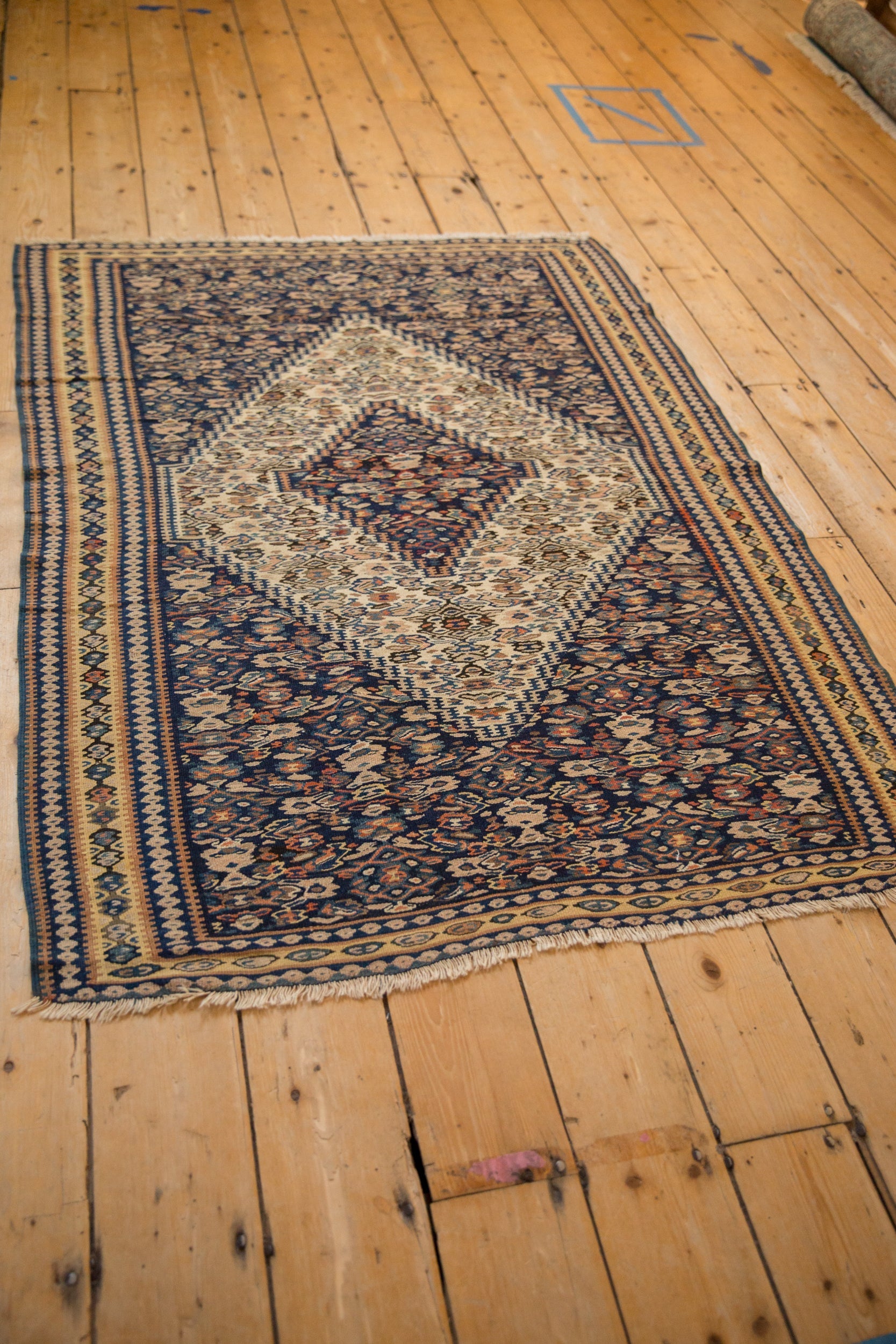3.5x5 Antique Senneh Kilim Rug by Old New House® - product image 6 for Resin Society