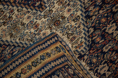 3.5x5 Antique Senneh Kilim Rug by Old New House® - product image 9 for Resin Society