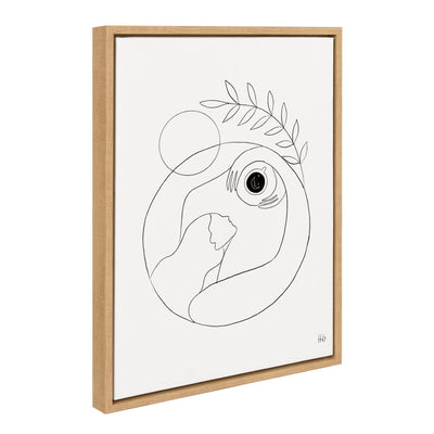 Sylvie Morning Coffee Hug Framed Canvas by kateandlaurel - product image 9 for Resin Society
