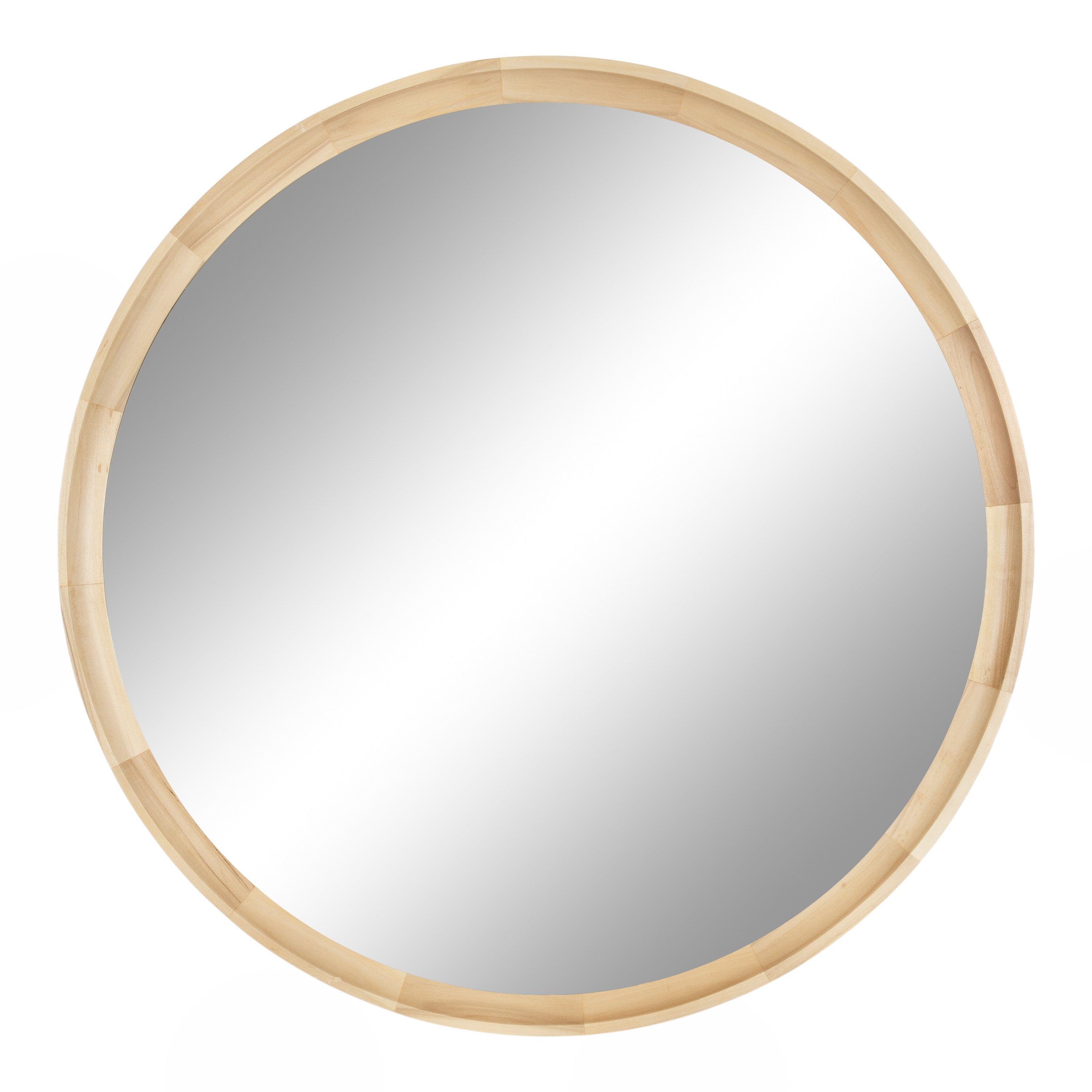 Hatherleigh Round Wood Wall Mirror