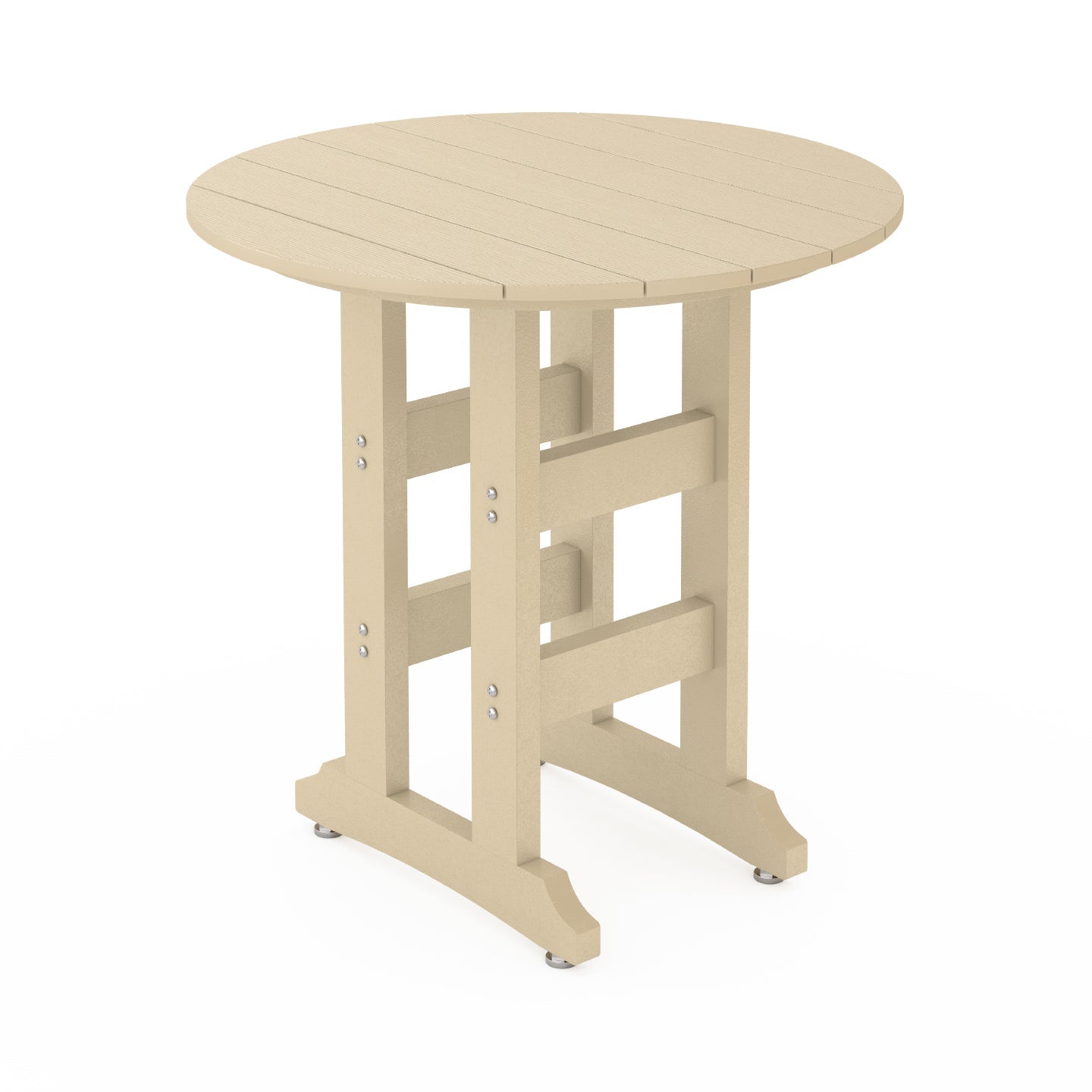 SoPoly 36 inch round counter-height outdoor table in various colors