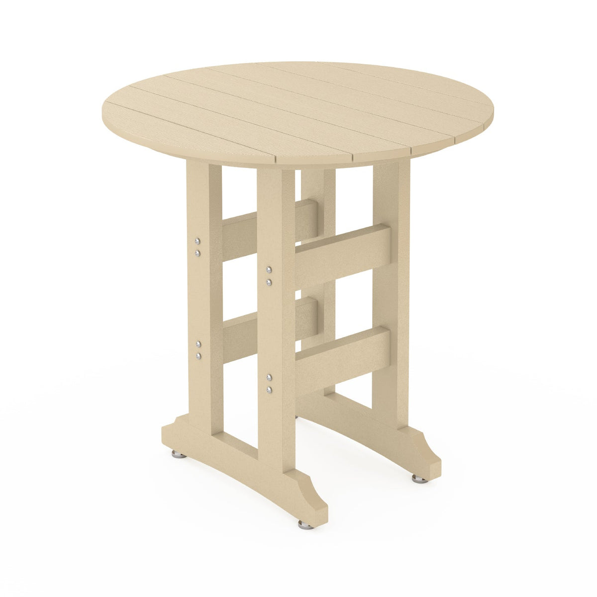 SoPoly 36 inch round counter-height outdoor table in various colors