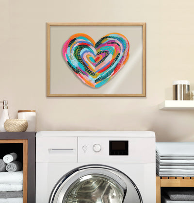 Blake Labyrinth Heart Framed Printed Glass by kateandlaurel - product image 8 for Resin Society