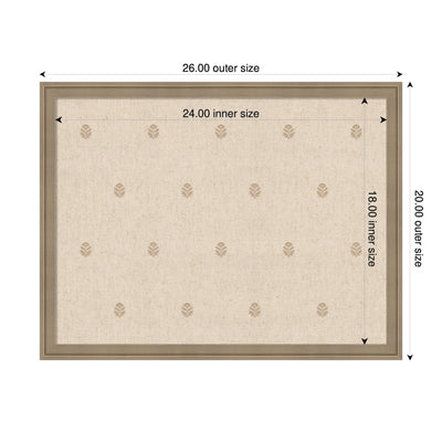 Pinboard Beige Botanical Block Print