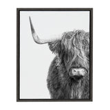 Sylvie Highland Cow Framed Canvas by kateandlaurel - product image 13 for Resin Society