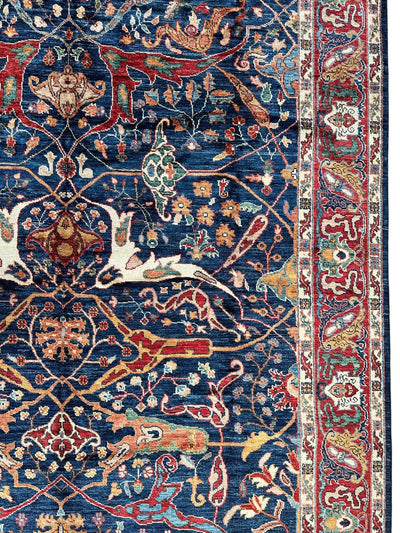 Hand-Knotted Afghani Bidjar Ghazni Wool Rug – 6'7" x 9'10" – Elegant by Rugistan - product image 10 for Resin Society