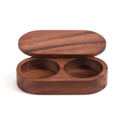 Salt & Pepper Pinch Pot w/ Cover by Kalmar Home - main product image for Resin Society